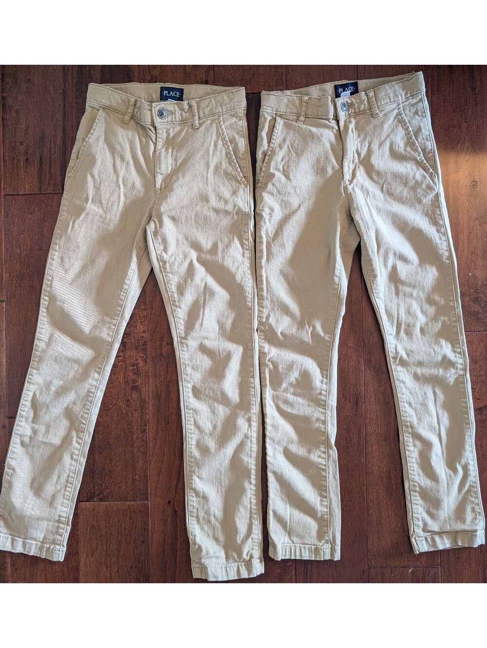 Children's Place Set of two Khaki Pants Size 10 Slim